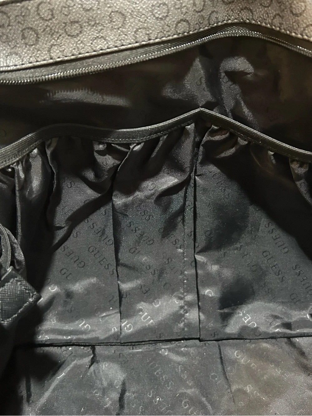 GUESS Charcoal diaper/tote/travel bag